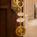 Amuleto de Proteção com Cristal e Sagrado Coração - Chaveiro